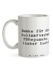 Mr. & Mrs. Panda Teetasse Spruch Koch Dankeschön mit Spruch in Weiß