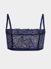 Erlich Textil  FLUID LACE BANDEAU BRALETTE in mitternachtblau