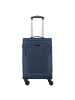 D&N Travel Line 6854 4-Rollen Kabinentrolley 55 cm in blau grau petrol