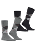 Burlington Socken 2er Pack in Schwarz/Grau