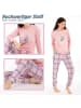 LOREZA Schlafanzug Pyjama langarm- Interlock - Rosa