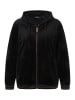 Ulla Popken Sweatjacke in schwarz