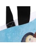 Mr. & Mrs. Panda Tote Bag Pinguin Lachen ohne Spruch in Eisblau