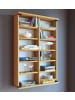 VCM  Holz CD DVD Wandregal Schrank Zuntisa Glastür in Buche