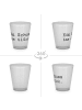 Mr. & Mrs. Panda Schnapsglas Spruch Schnapsglas Glück mit Spruch in Transparent