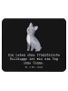 Mr. & Mrs. Panda Mouse Pad Französische Bulldogge mit Spruch in Schwarz
