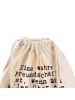 Mr. & Mrs. Panda Gymnastiktasche Eine wahre Freundschaft ist,...... in Creme