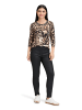 Betty Barclay Basic Shirt mit Print in Schwarz/Beige