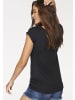 LASCANA Longshirt in schwarz