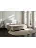 Beliani 2-tlg Doppelbett SENNEZ in Beige/Braun