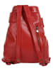 piké Cityrucksack echt Leder in rot