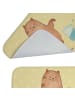 Mr. & Mrs. Panda Badematte Katze Wasserglas ohne Spruch in Gelb Pastell