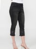 KOROSHI PIRATE JEANS HOSE in schwarz