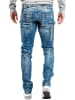 Cipo & Baxx Herren Regular Fit Jeans Stonewashed in Blue