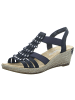 rieker Keilsandalette in blau