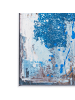 Beliani Wandbild mit Rahmen OMAGH in Blau - (W) 72 x (H) 103 x (L) 4 cm Vertikal