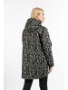 Schmuddelwedda Oversize Regenjacke in Schwarz Beige