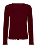 CARTOON Langarm-Shirt mit Kragen in Dark Aubergine