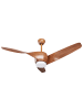 Beliani Deckenventilator mit Licht PARIA in Braun - (W) 110 x (H) 54 x (L) 110 cm