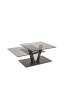58 aufm Kessel COUCHTISCH Cadance 97x65x43 Wohnzimmertisch Parsolglas/Grau/Anthrazit