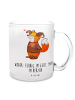 Mr. & Mrs. Panda Pott Widder Astologie mit Spruch in Transparent