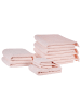 Beliani 9er-Set Handtuch ATIU in Rosa