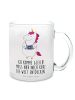 Mr. & Mrs. Panda Teetasse Einhorn Fotograf mit Spruch in Transparent