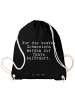 Mr. & Mrs. Panda Gym-Rucksack Nur die besten Schwestern... mit S... in Schwarz
