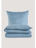 Hessnatur Hessnatur Bettwäsche Set SILKY TOUCH aus TENCEL™ Lyocell und Bio-Baumwolle in sturmblau