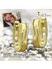 GoldDream Echtgold, 333er Gelbgold Damen Creolen Line Ohrring ca. 11mm ca. 14mm