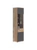 ebuy24 Vitrinenschrank Mason Eiche Dekor 57 x 37 cm
