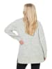 Ulla Popken Pullover in hellgrau mélange