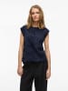 Vila Top in Navy Blazer