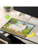 Mr. & Mrs. Panda Tischpad Einhorn Stolzieren Design ohne Spruch in Weiß
