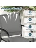 COSTWAY Gartenstühle stapelbar 2er Set in Grau