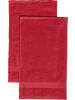 REDBEST Frottier Gästetuch 2er-Pack Chicago in rot