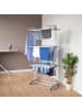 EASYmaxx Wäscheständer 3 Etagen klappbar 76x50x172cm grau grau
