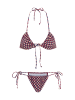 LSCN BY LASCANA Triangel-Bikini in bordeaux bedruckt