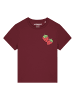 wat? Apparel T-Shirt Strawberry in Weinrot