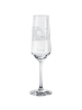 Mr. & Mrs. Panda Champagnerglas Waldtiere Picknick ohne Spruch in Transparent