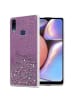 cadorabo Hülle für Samsung Galaxy A10s / M01s Glitter in Lila mit Glitter