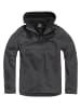 Brandit Brandit Herren Fleece Pull Over Windbreaker in black