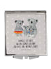 Mr. & Mrs. Panda Reisespiegel Koala Familie mit Spruch in Grau Pastell