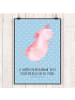 Mr. & Mrs. Panda Poster Axolotl Tanzen mit Spruch in Blau Pastell