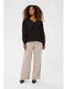 Cream Bluse langarm CRTina Relaxed fit in Pitch Black