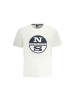 North Sails Weißes Baumwoll-T-Shirt