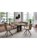 58 aufm Kessel ECKBANKGRUPPE Modern Doralyn 2 für 7 Personen Microfaser Schwarz/Braun