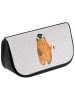 Mr. & Mrs. Panda Toiletry Bag Bär Prüfung ohne Spruch in Grau Pastell