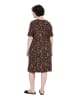 Ulla Popken Jerseykleid in cognac braun