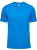 Hummel Sportshirt "Hmlelemental Chevron Cotton Tee" in Blau